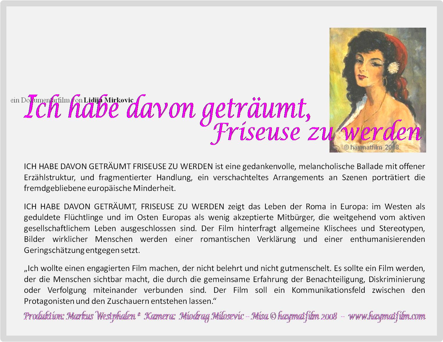 Friseuse Postkarte Rckseite