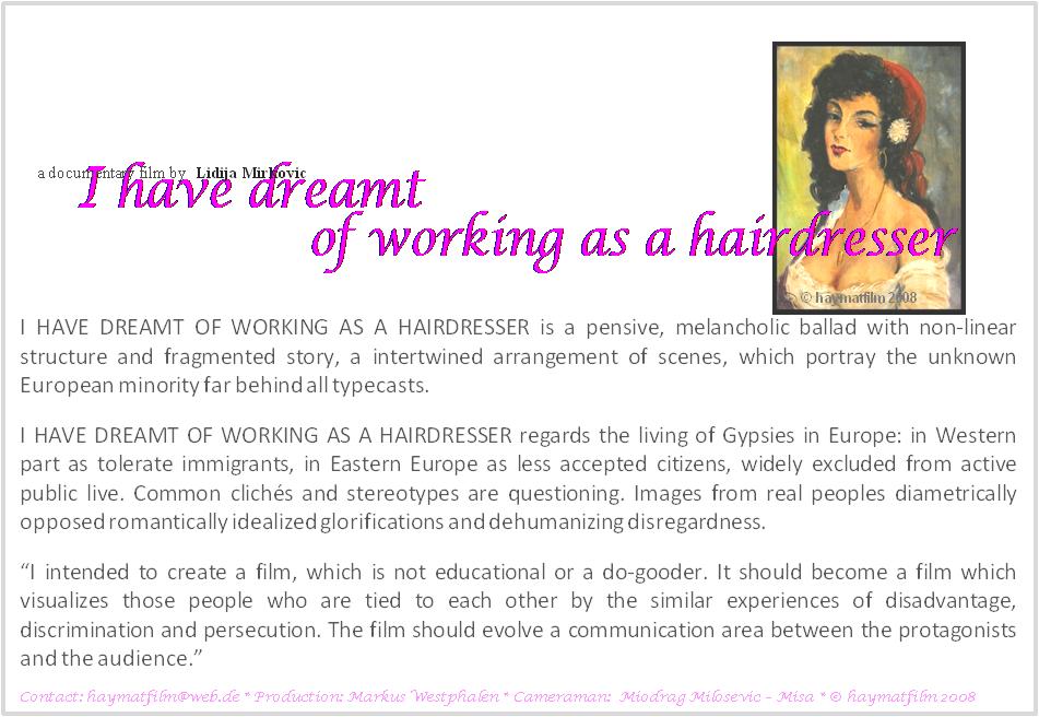 Hairdresser Postcard back